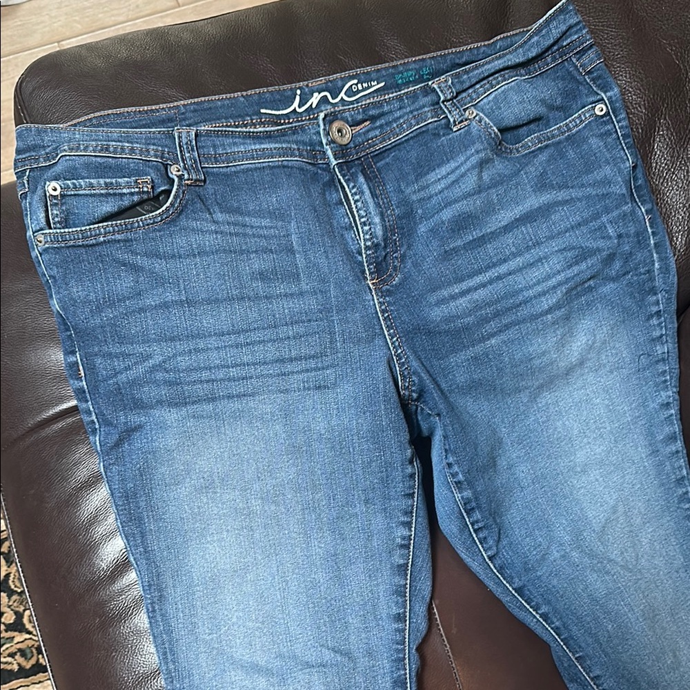 INC International Concepts Blue Skinny Jeans